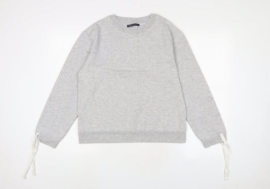 Marks and Spencer Womens Grey Polyester Pullover Sweatshirt Size 12 Pullover