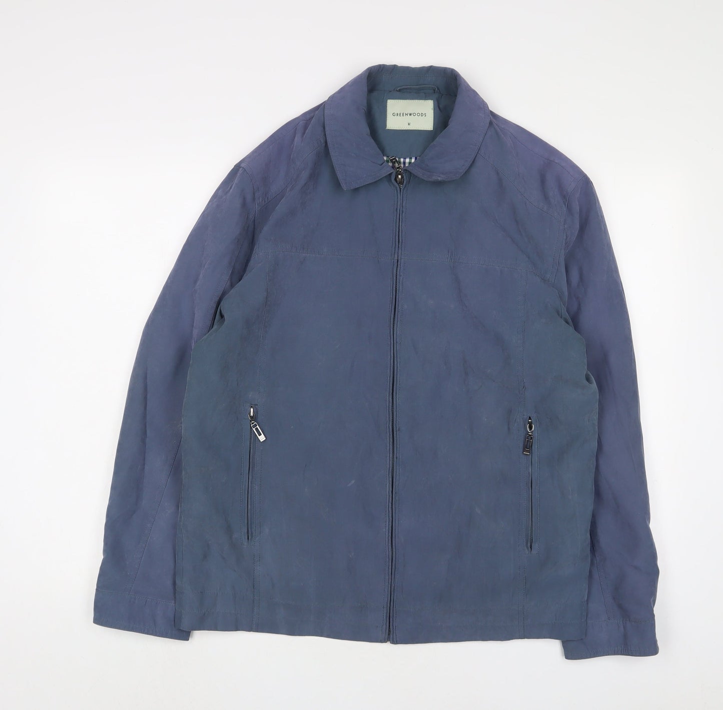 Greenwoods Mens Blue Jacket Size M Zip