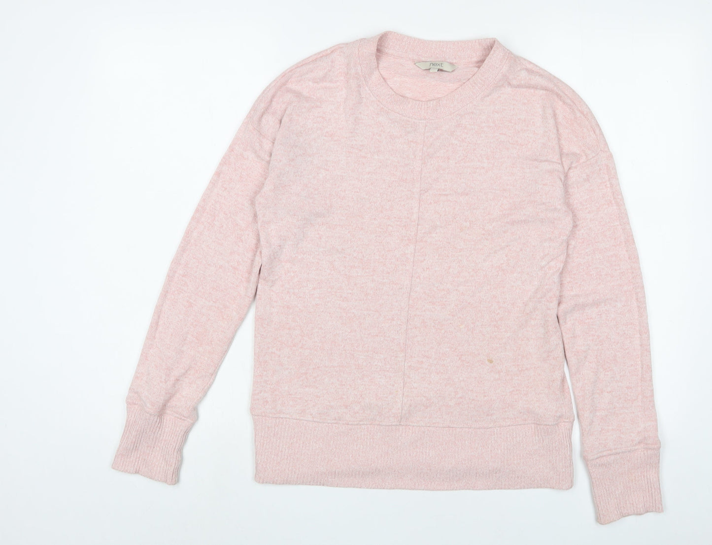NEXT Womens Pink Viscose Pullover Sweatshirt Size 8 Pullover