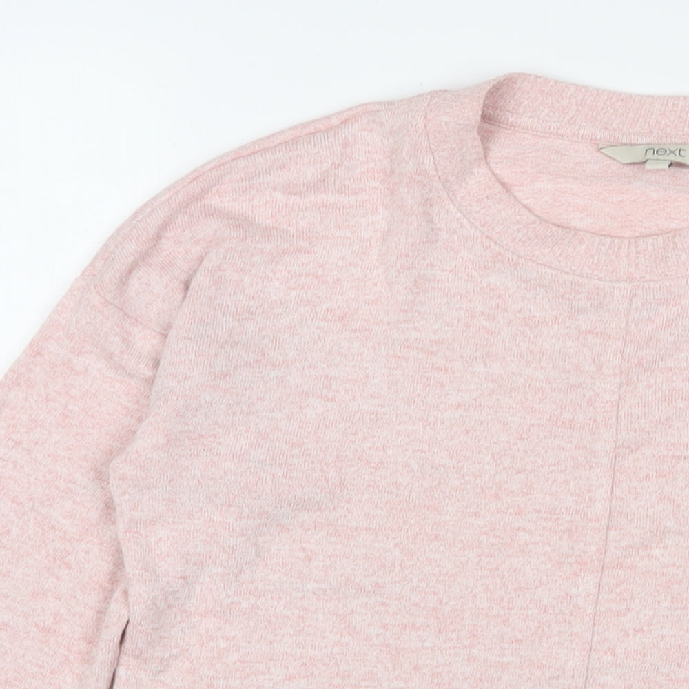 NEXT Womens Pink Viscose Pullover Sweatshirt Size 8 Pullover