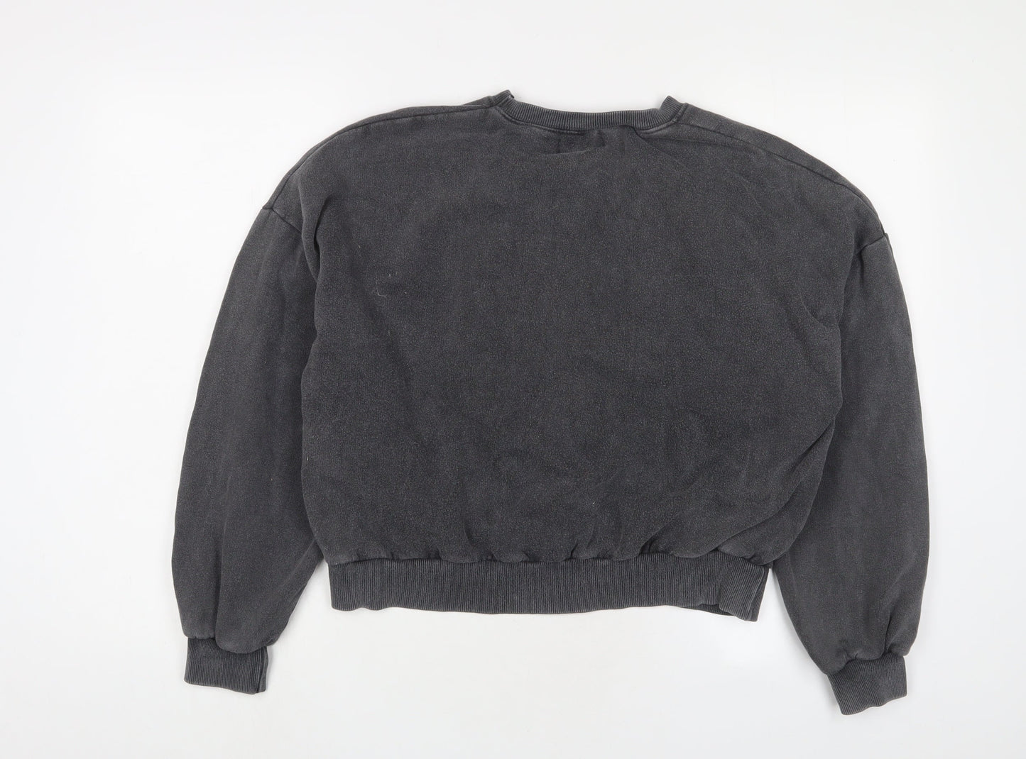 Pull&Bear Womens Grey Cotton Pullover Sweatshirt Size M Pullover - New York