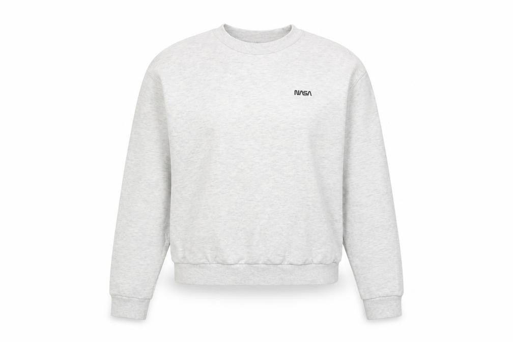 H&M Womens Grey Cotton Pullover Sweatshirt Size M Pullover - NASA