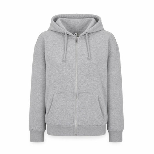 H&M Womens Grey Cotton Full Zip Hoodie Size S Zip