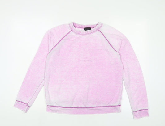 Topshop Womens Purple Polyester Pullover Sweatshirt Size 8 Pullover