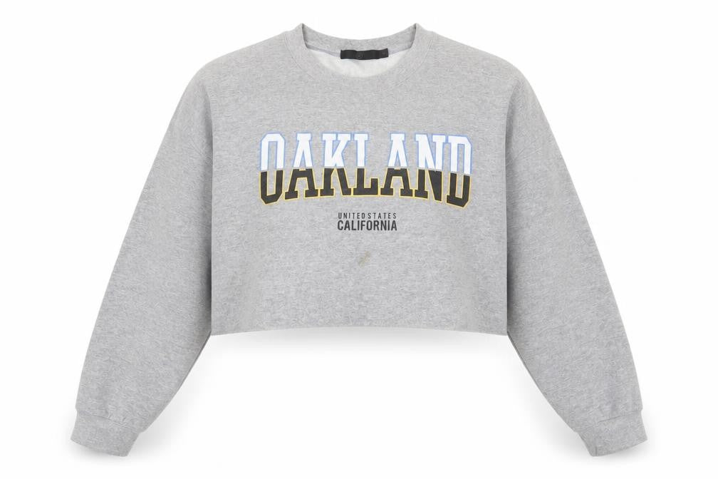 Missguided Womens Grey Cotton Pullover Sweatshirt Size M Pullover - Oakland