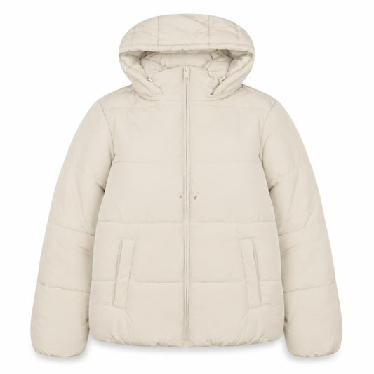 Marks & Spencer Womens Beige Quilted Coat Size 10 Zip