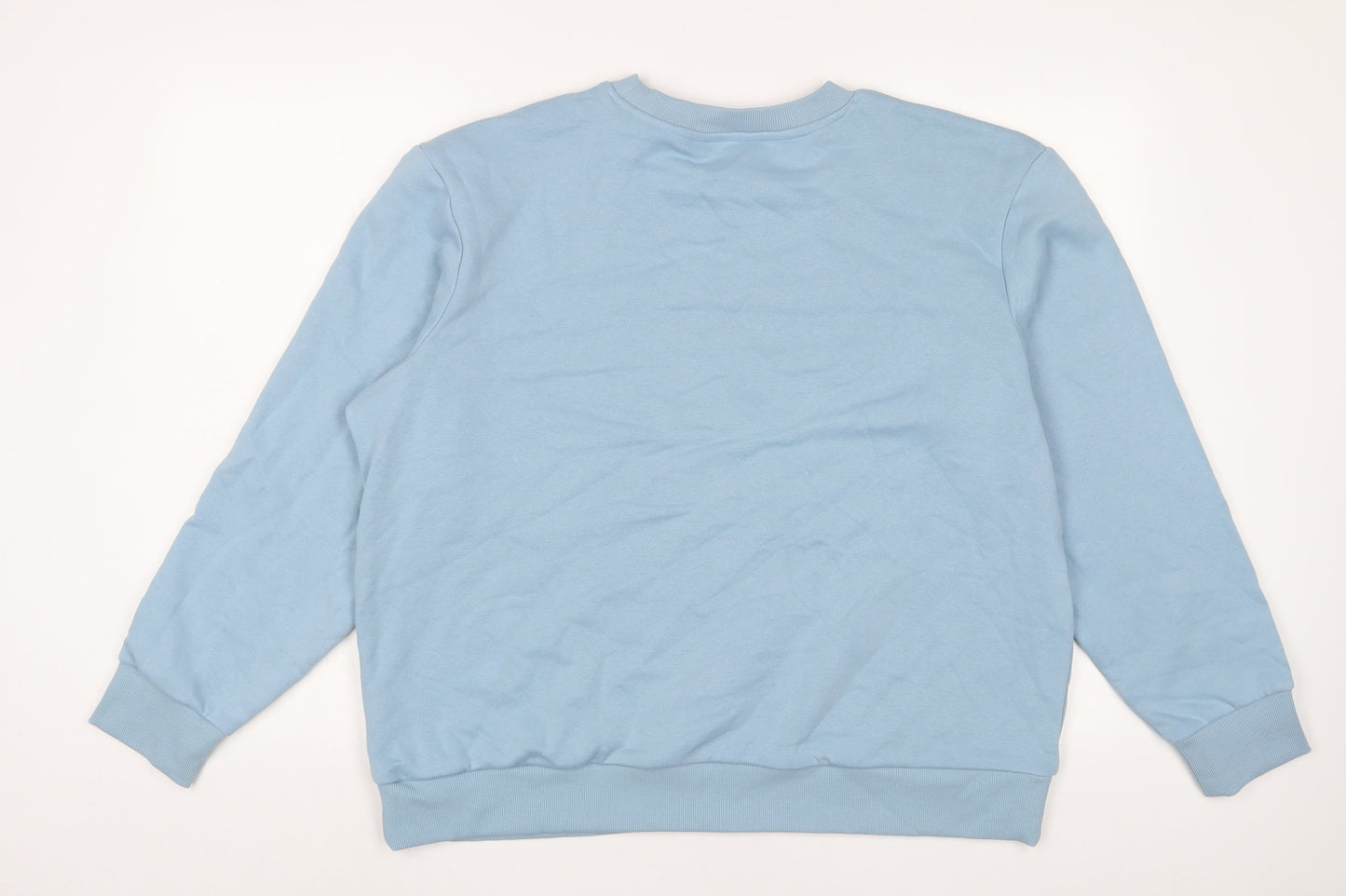 Marks and Spencer Mens Blue Cotton Pullover Sweatshirt Size L