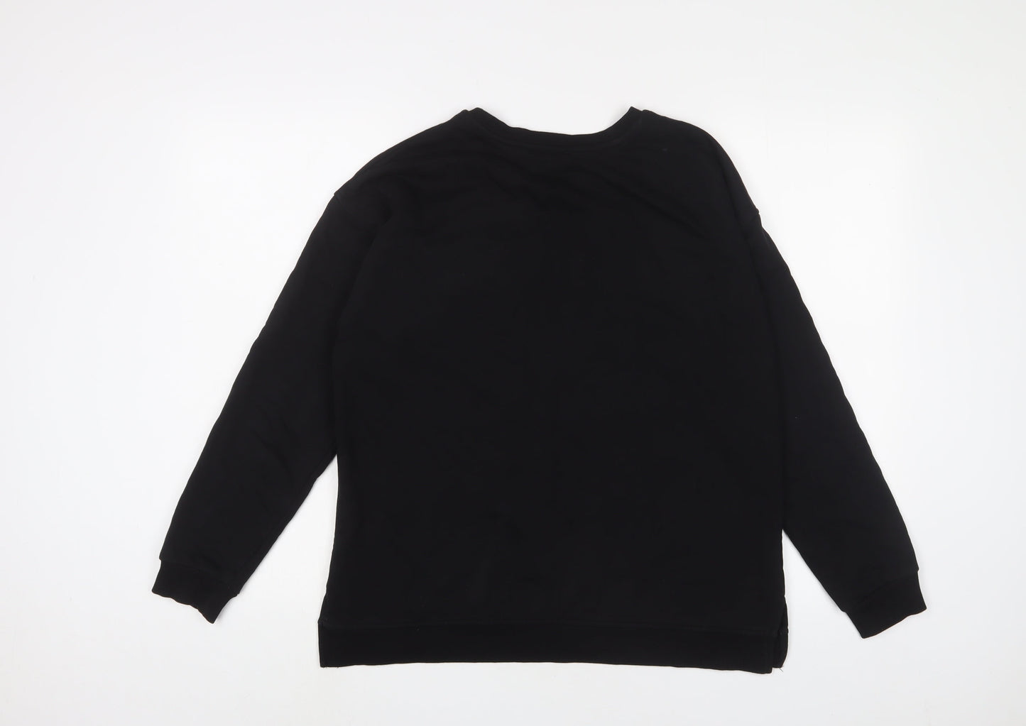 River Island Womens Black Cotton Pullover Sweatshirt Size XS Pullover