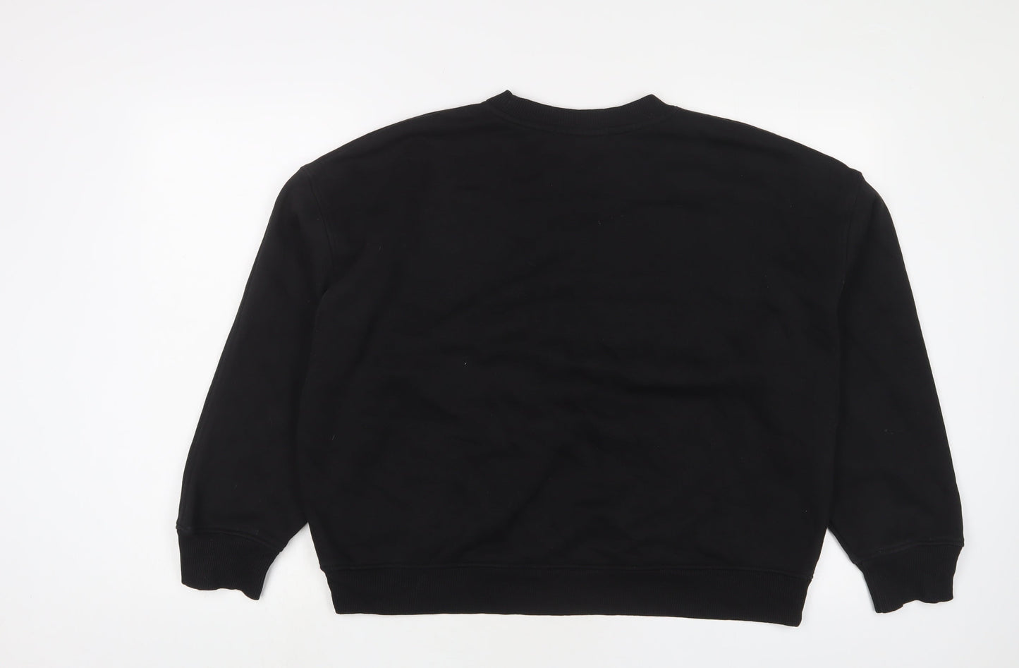 NEXT Womens Black Cotton Pullover Sweatshirt Size M Pullover