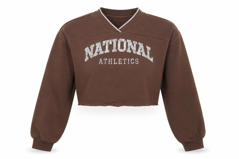 H&M Womens Brown Cotton Pullover Sweatshirt Size XS Pullover