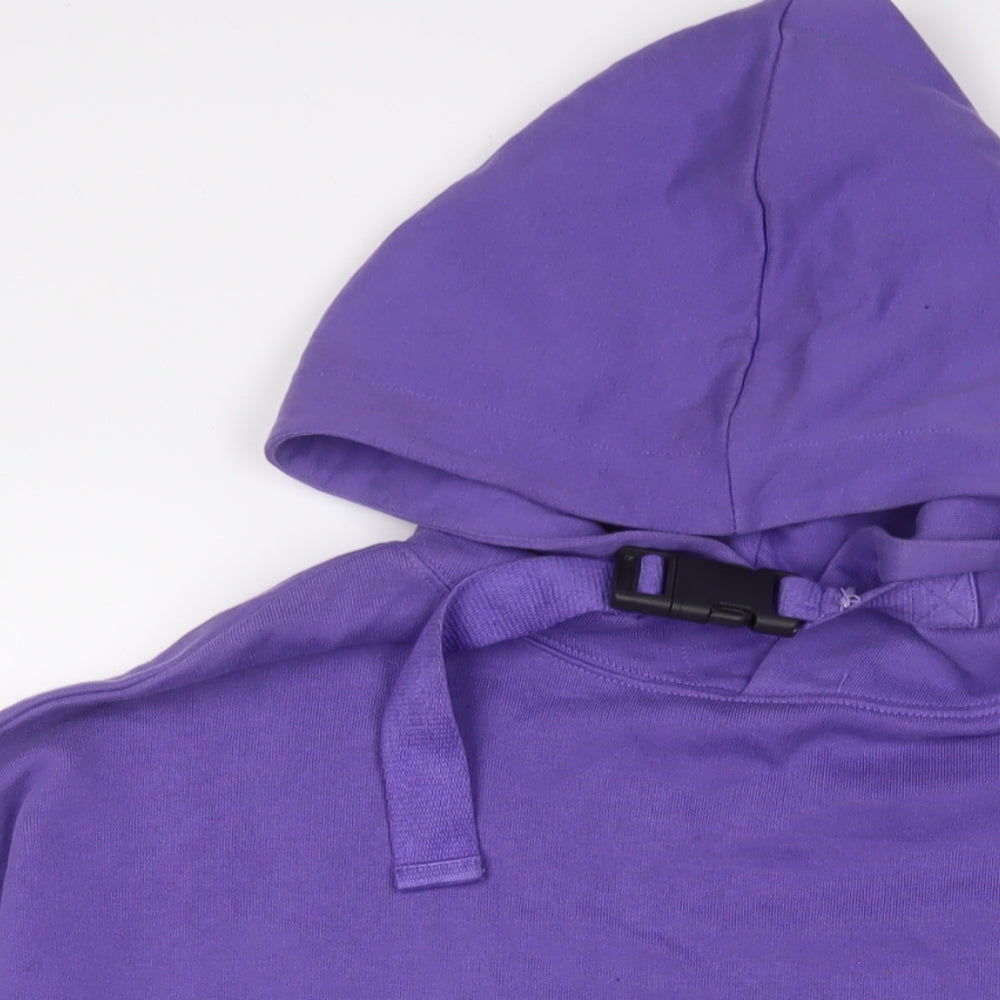 ASOS Womens Purple Cotton Pullover Hoodie Size 10 Pullover - Buckle