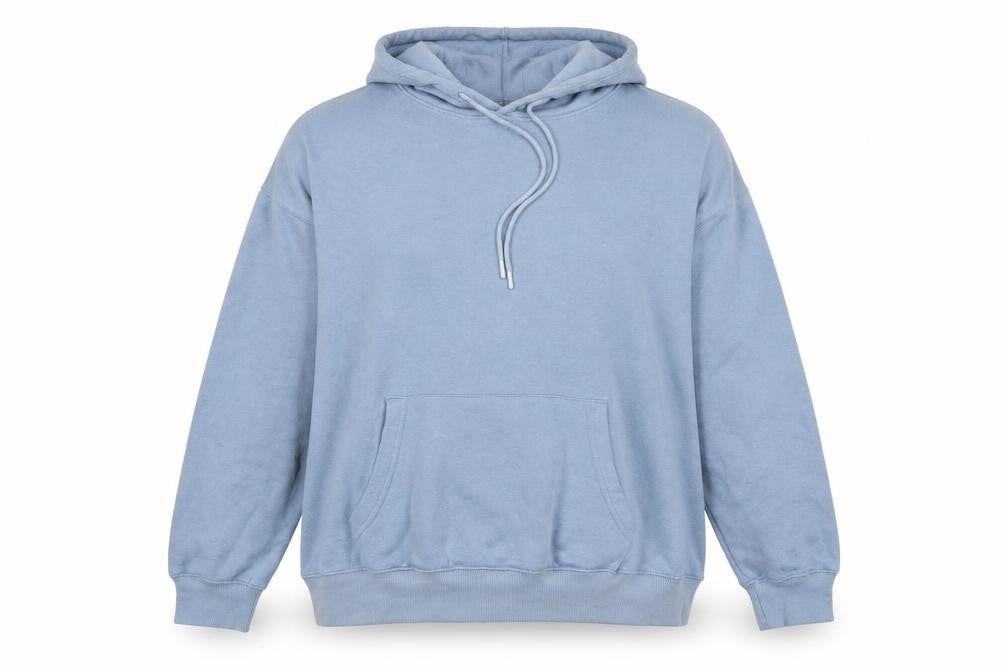 New Look Womens Blue Cotton Pullover Hoodie Size L Pullover