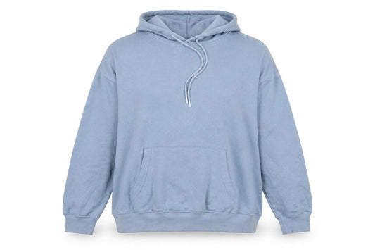 New Look Womens Blue Cotton Pullover Hoodie Size L Pullover