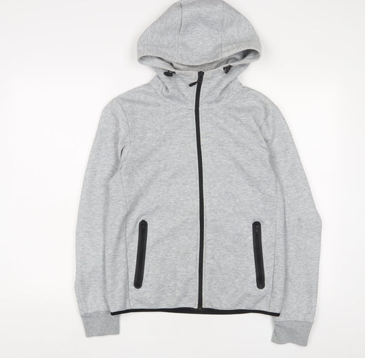 Uniqlo Womens Grey Polyester Full Zip Hoodie Size XS Zip