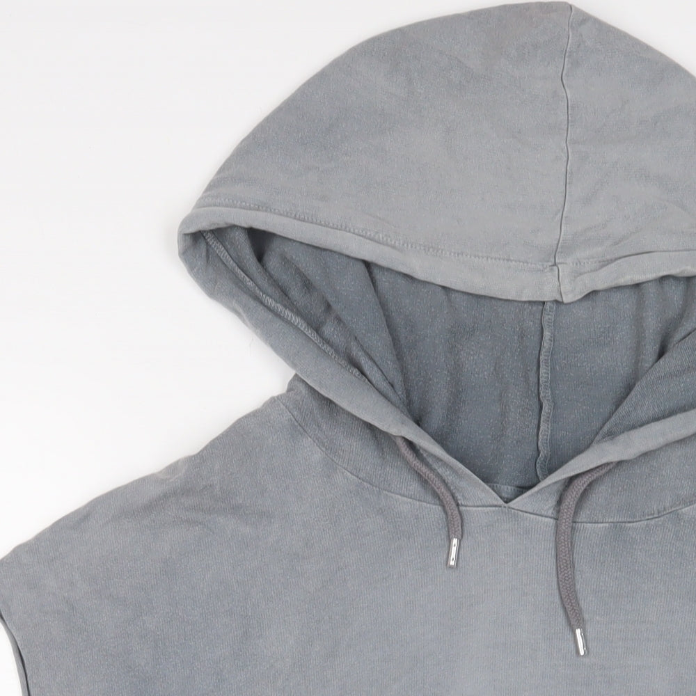 ASOS Womens Grey Cotton Pullover Hoodie Size 16 Pullover