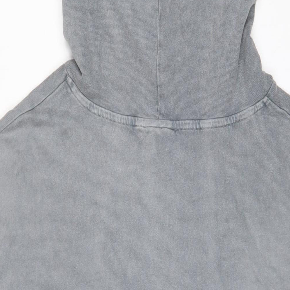 ASOS Womens Grey Cotton Pullover Hoodie Size 16 Pullover