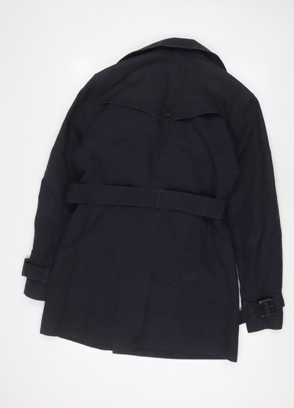 Burton Womens Blue Jacket Size M Button - Belted