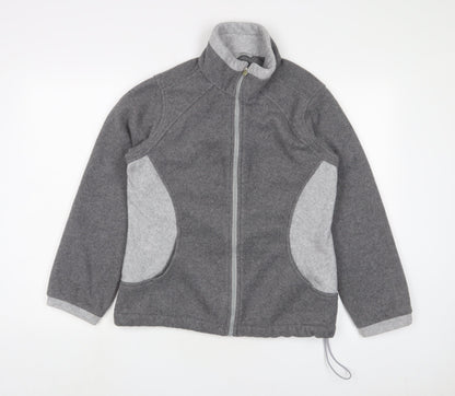 Marks & Spencer Womens Grey Jacket Size 14 Zip