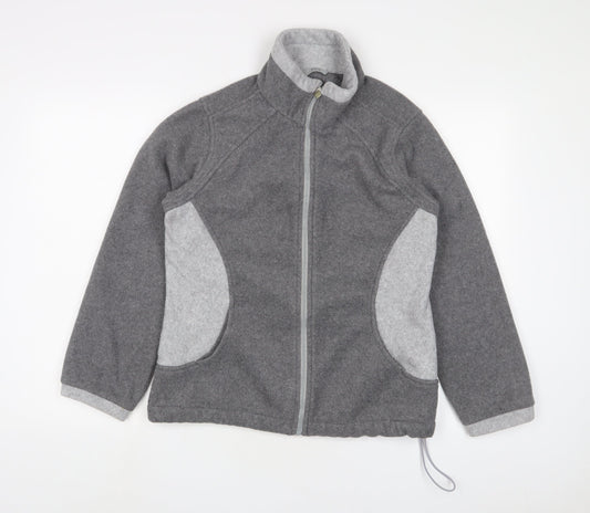 Marks and Spencer Womens Grey Jacket Size 14 Zip
