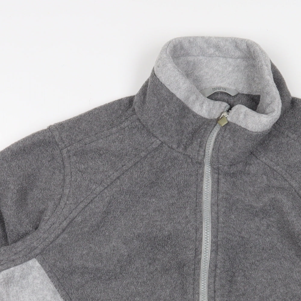 Marks and Spencer Womens Grey Jacket Size 14 Zip