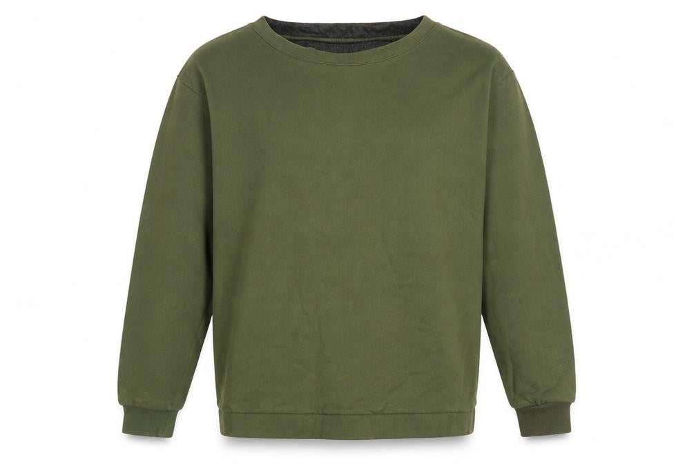 Boohoo Womens Green Cotton Pullover Sweatshirt Size M Pullover