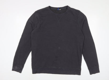 H&M Womens Grey Cotton Pullover Sweatshirt Size M Pullover