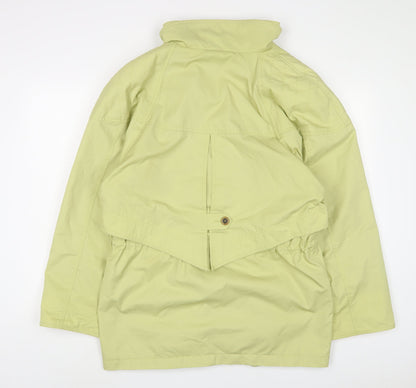 Telemac Womens Green Jacket Size 14 Zip