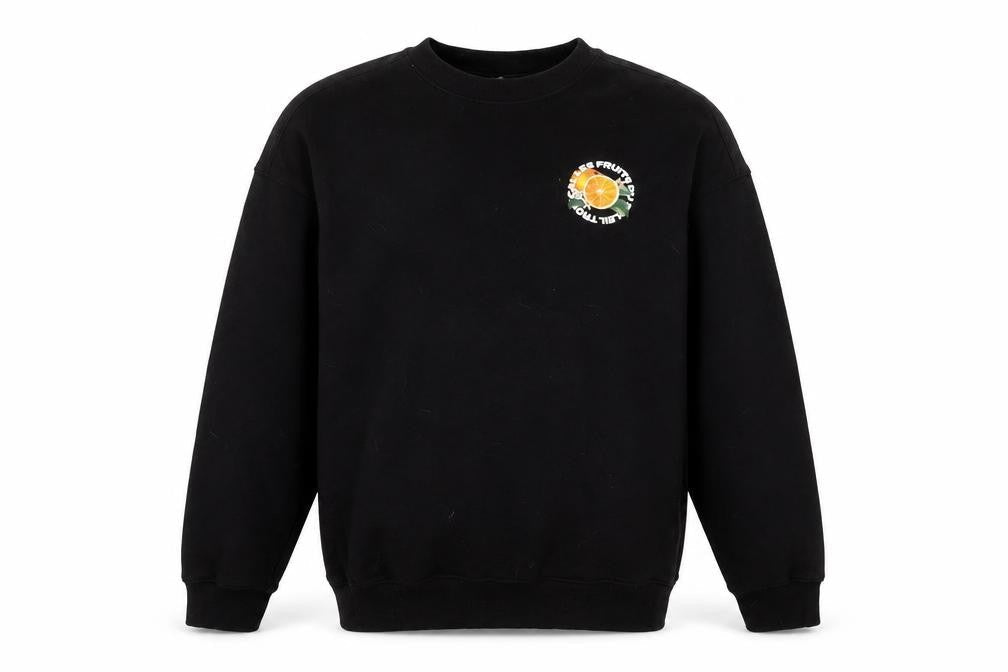 H&M Mens Black Cotton Pullover Sweatshirt Size S