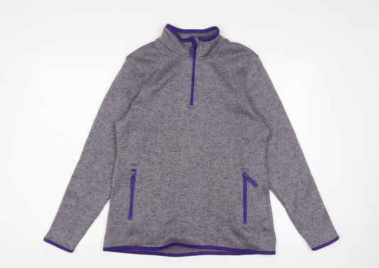 Crane Womens Grey Jacket Size 12 Zip