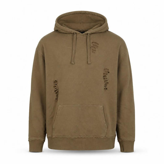 River Island Mens Green Cotton Pullover Hoodie Size S