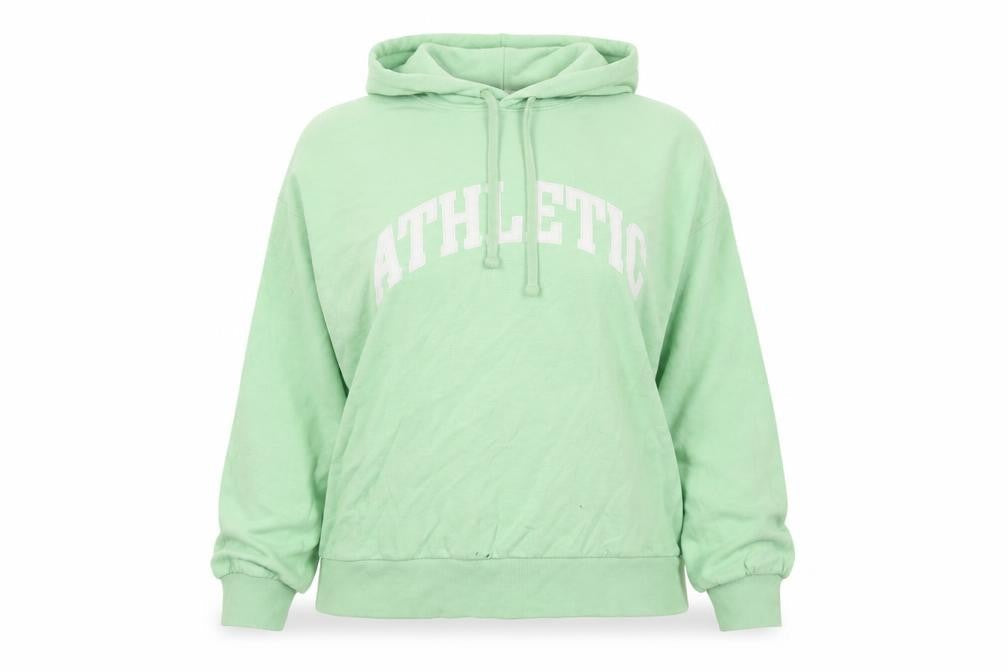 H&M Womens Green Cotton Pullover Hoodie Size M Pullover - Embroidered