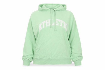 H&M Womens Green Cotton Pullover Hoodie Size M Pullover - Embroidered