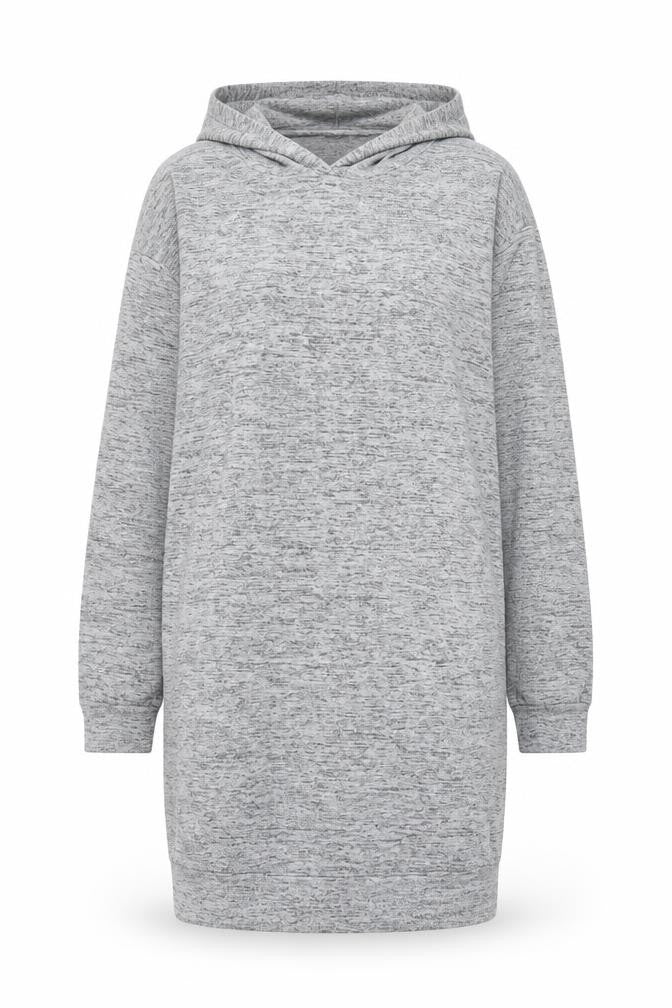 H&M Womens Grey Polyester Pullover Hoodie Size M Pullover