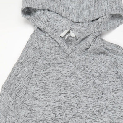 H&M Womens Grey Polyester Pullover Hoodie Size M Pullover