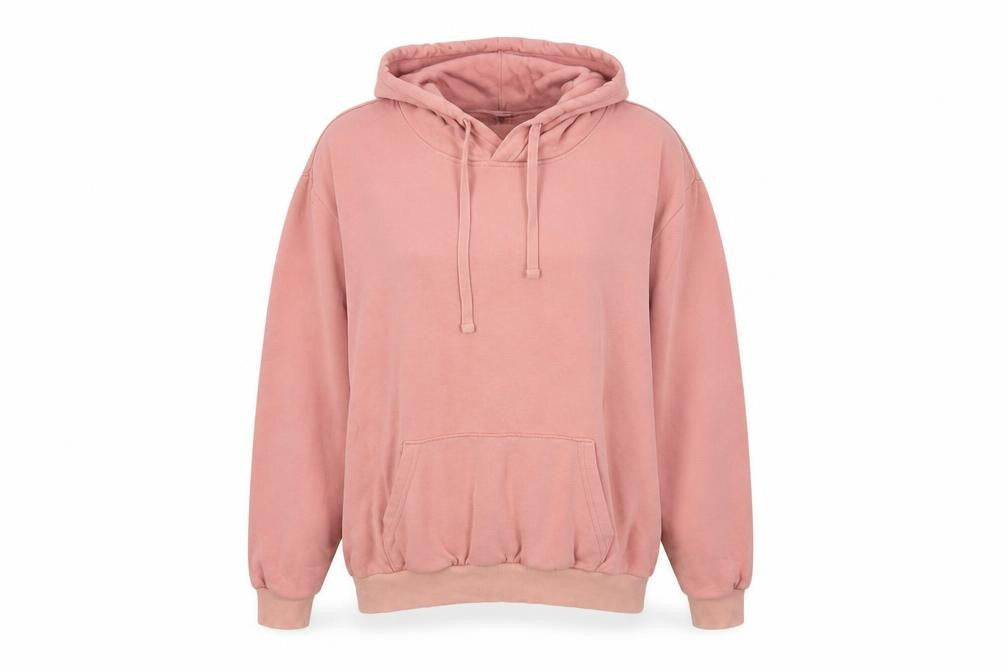h7m Womens Pink Cotton Pullover Hoodie Size L Pullover
