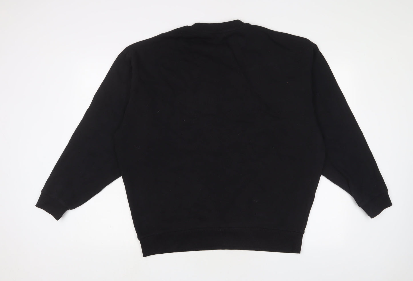 ASOS Mens Black Cotton Pullover Sweatshirt Size M