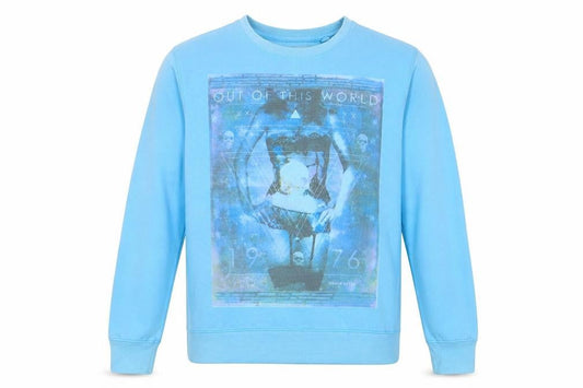 Blue Inc Mens Blue Cotton Pullover Sweatshirt Size M