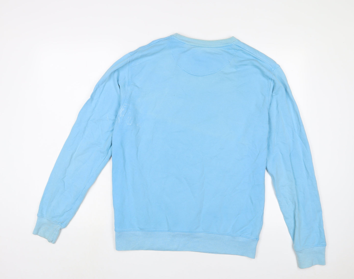 Blue Inc Mens Blue Cotton Pullover Sweatshirt Size M