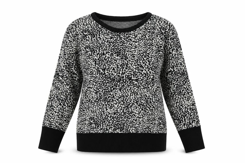 somerset Womens Black Crew Neck Cotton Pullover Jumper Size 10