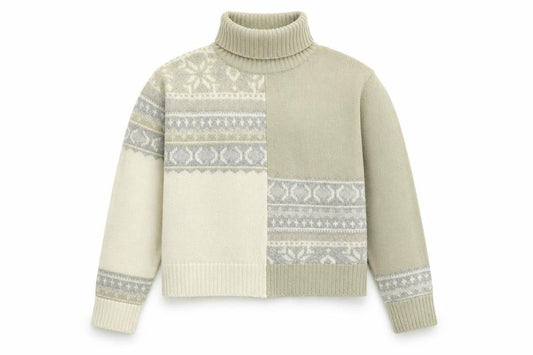 French Connection Womens Beige High Neck Acrylic Pullover Jumper Size M