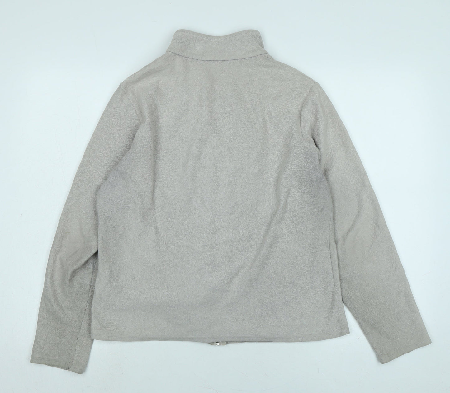 Marks and Spencer Womens Grey Jacket Size 16 Zip