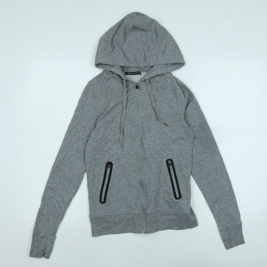 Marks and Spencer Womens Grey Jacket Size 6 Zip