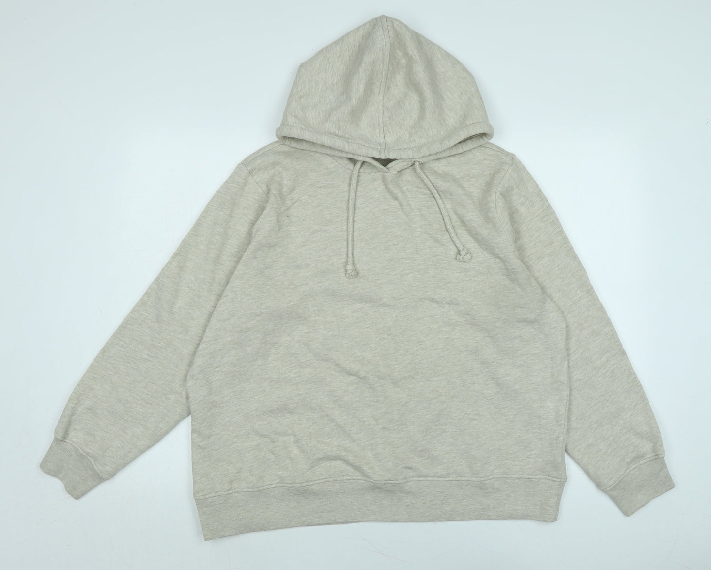 Marks and Spencer Womens Beige Polyester Pullover Hoodie Size L
