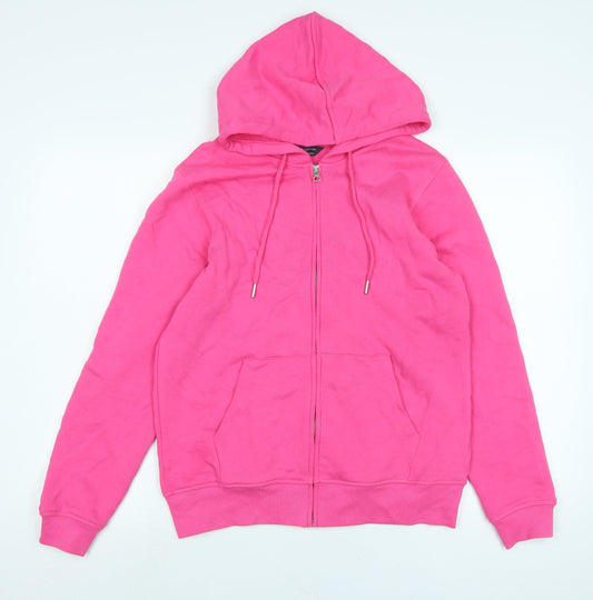 Marks and Spencer Womens Pink Jacket Size 10 Zip