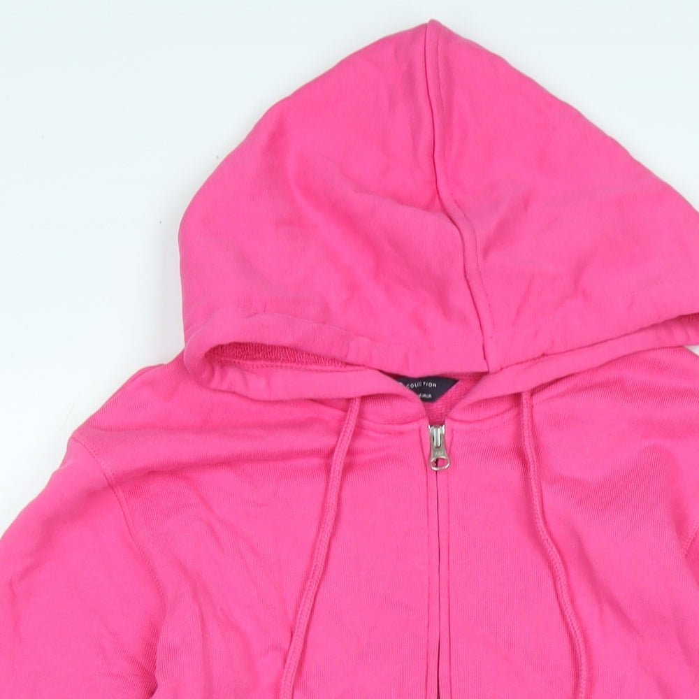 Marks and Spencer Womens Pink Jacket Size 10 Zip