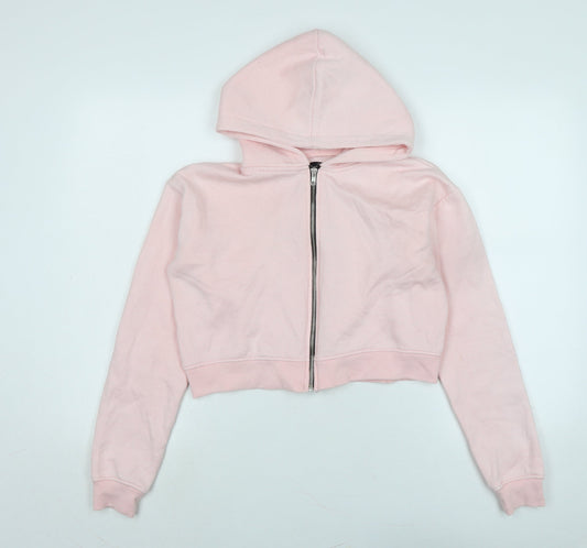 PRETTYLITTLETHING Womens Pink Jacket Size S Zip