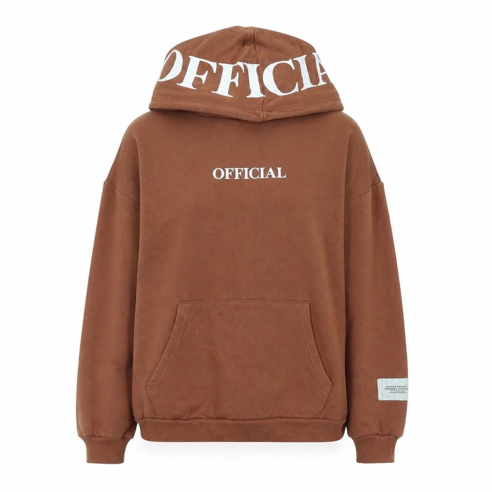 Boohoo Womens Brown Polyester Pullover Hoodie Size XS