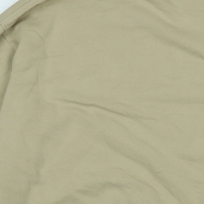H&M Womens Beige Polyester Pullover Sweatshirt Size S
