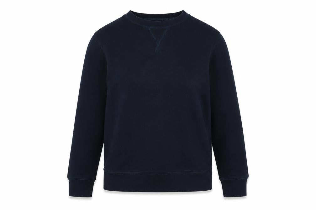 Marks & Spencer Womens Blue Crew Neck Cotton Pullover Jumper Size M