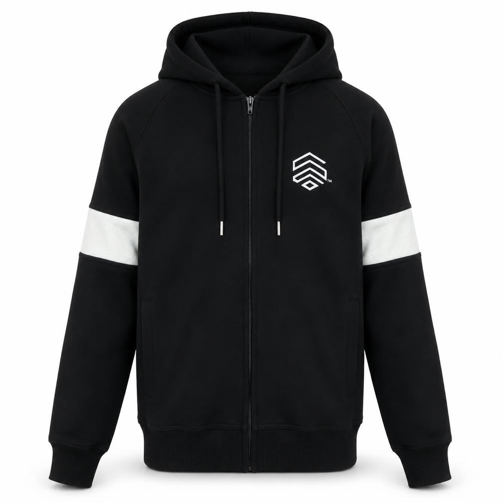 Simi Gogna Mens Black Jacket Size S Zip
